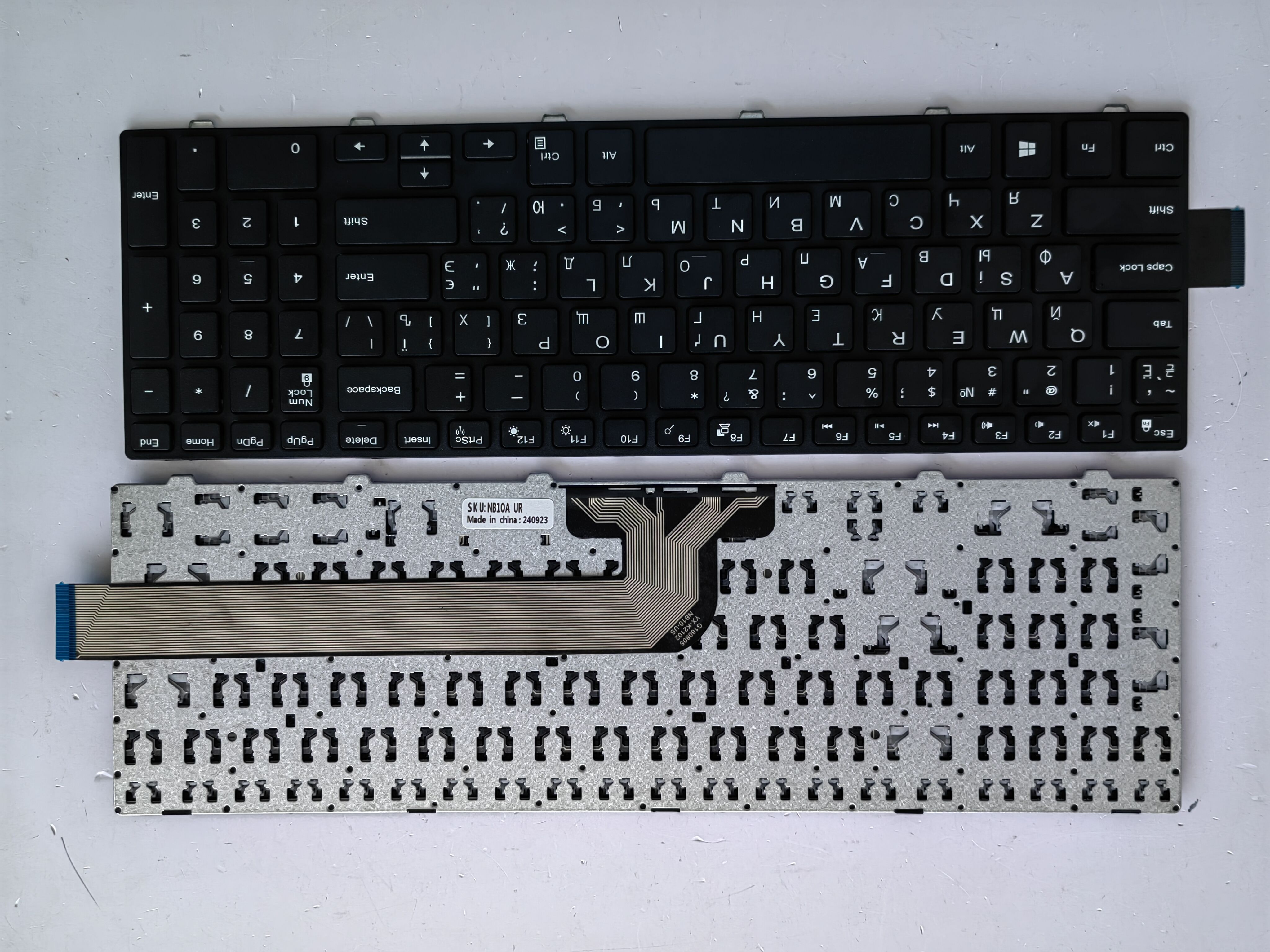 Picture of New Replacement Laptop Keyboard For DELL 5547/15-3000/3542/3541/p39f/p57f/5559/5558/5548 BLACK FRAME BLACK (OEM) RU Layout